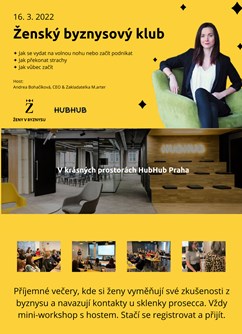Ženský byznysový klub - 4. setkání- Praha -HubHub, Na Příkopě 14, Praha