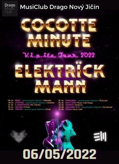 Cocotte Minute + Elektrick Mann - koncert Nový Jičín -MusiClub Drago, Hřbitovní 1097/24, Nový Jičín
