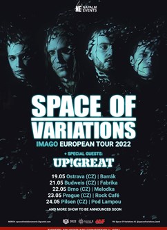 Space Of Variations /UA/ | Up!Great /CZ/- Ostrava -BARRÁK music club, Havlíčkovo Nábřeží 28, Ostrava Space Of Variations /UA/ | Up!Great /CZ/- Ostrava -BARRÁK music club, Havlíčkovo Nábřeží 28, Ostrava