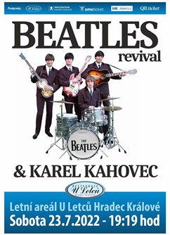 BEATLES Revival & Karel Kahovec- koncert Hradec Králové -Letní areál U Letců, Jana Černého 109, Hradec Králové