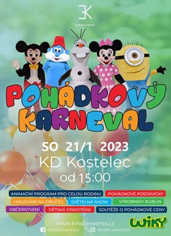 Pohádkový karneval - II. ročník- Kostelec -Kulturní dům, Kostelec 260, Kostelec