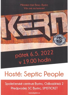 Kern- koncert v Brně + předkapela Septic People -Společenské centrum Bystrc, Odbojářská 2, Brno