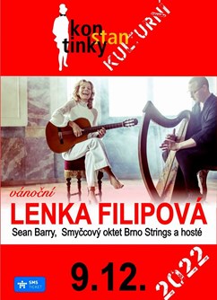 Lenka Filipová, S. Barry,  Smyčcový oktet Brno Strings - VÁNOČNÍ KONCERT Konstantinovy Lázně -Kulturní dům, Tichá 164, Konstantinovy Lázně