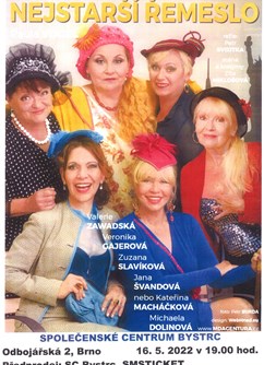 Paula Vogel: Nejstarší řemeslo- Brno -Společenské centrum Bystrc, Odbojářská 2, Brno