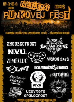 Nejlepší Punkovej Fest 2022- festival Mokrá-Horákov- Znouzectnost, Vision Days, BARBAR PUNK, N.V.U., Dukla Vozovna a mnoho dalších -Bývalá raketová základna, Horákov 188, Mokrá-Horákov