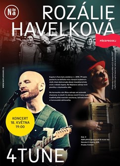 4TUNE + Rozálie Havelková- Hradec Králové -NáPLAVKA café & music bar, Náměstí 5.května 835, Hradec Králové