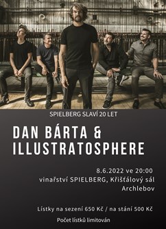 Dan Bárta & Illustratosphere- koncert Archlebov -Křišťálový sál, Archlebov 406, Archlebov