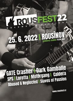 RousFest22- festival Rousínov- GATE Crasher, Dark Gamballe, SPS, Loretta a další -Fotbalový stadion, U stadionu, Rousínov