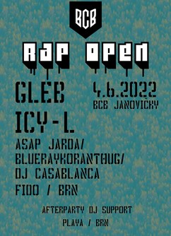 BCB RAP Open / Gleb, ICY-L, Asap Jarda a další- Heřmánkovice -Koupálo Janovičky, Janovičky u Broumova, Heřmánkovice