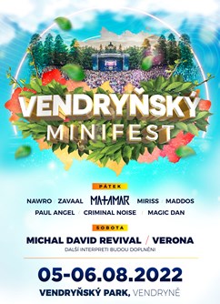 Vendryňský minifest- Vendryně- VERONA, MICHAL DAVID revival, CRIMINAL NOISE, ZAVAAL a další -Vendryňský Park, Vendryně 506, Vendryně