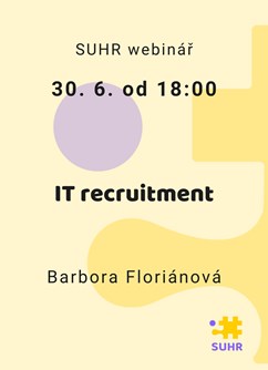 SUHR webinář: IT recruitment - Online -Zoom, konference, Online