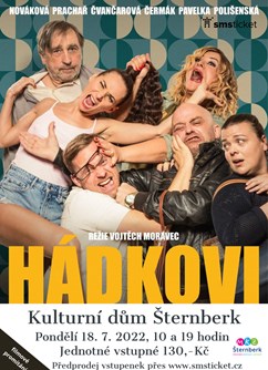 Hádkovi - filmové promítání- Šternberk -Kulturní dům, Masarykova 20, Šternberk