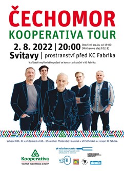 Koncert Čechomor- Svitavy- Kooperativa Tour -areál před KC Fabrika, Wolkerova alej 92/18, Svitavy