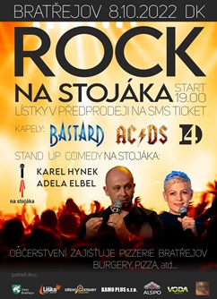 Festival ROCK Na STOJÁKA- Bratřejov- BASTARD, AC/DC TRIBUTE BAND, D4 -Kulturní dům, Bratřejov 22, Bratřejov