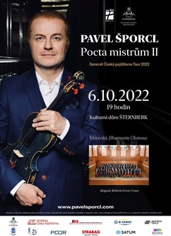 Koncert Pavel Šporcl + Moravská filharmonie Olomouc- Šternberk -Kulturní dům, Masarykova 20, Šternberk