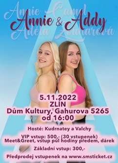 Koncert Adély Zouharové a Annie Camel- Zlín -Dům kultury, Gahurova 5265, Zlín