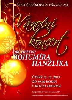 Vánoční koncert Orchestru Bohumíra Hanžlíka- Čelákovice -KD Čelákovice, Sady 17. listopadu 1380, Čelákovice