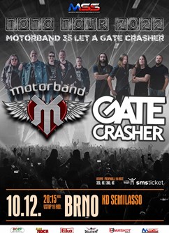 Koncert Motorband a GATE Crasher v Brně | TOTO TOUR- Brno -Semilasso, Palackého třída 126, Brno