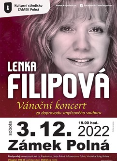 Lenka Filipová - Vánoční koncert- Polná -Kulturní středisko Zámek Polná, Zámek 485, Polná