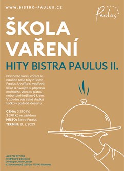 Škola vaření s Romanem Paulusem - Hity Bistra Paulus II.- Olomouc -Bistro Paulus, tř. Kosmonautů 1221/2a, Olomouc