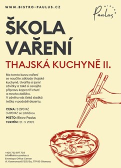 Škola vaření s Romanem Paulusem - Thajská kuchyně II.- Olomouc -Bistro Paulus, tř. Kosmonautů 1221/2a, Olomouc