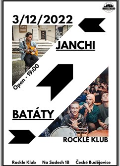 Janchi a Batáty v Rockli- České Budějovice -Klub Rockle, Na Sadech 18, České Budějovice