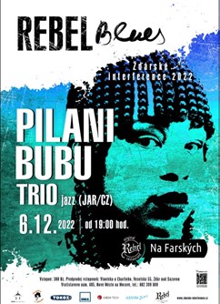 Pilani Bubu Trio (JAR/CZ)- koncert Žďár nad Sázavou -Klub Rebel Na Farských, Zahradní 387/2, Žďár nad Sázavou