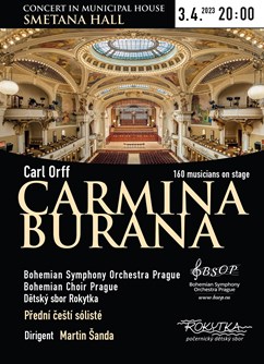 Carl Orff: Carmina Burana- Praha -Obecní Dům, nám. Republiky 1090, Praha