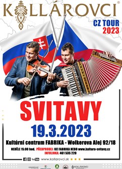 Kollárovci- koncert Svitavy -Fabrika, Wolkerova alej 92/1, Svitavy