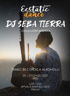 Ecstatic Dance Prague v podpalubí lodi DJ SEBATIERRA (CHILE)- Praha -BAM BU DAH, U Libeňského mostu, Praha