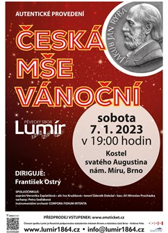 Novoroční koncert sboru Lumír 2023- Brno -Kostel Sv. Augustina, nám. Míru 377, Brno
