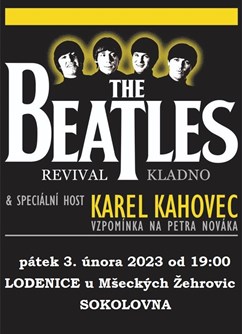 KOncert K. Kahovec + Beatles Revival v Loděnici u Kladna- Mšecké Žehrovice -Sokolovna Lodenice u Kladna, Lodenice 40, Mšecké Žehrovice