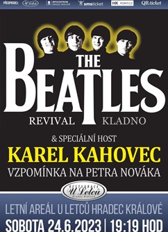The Beatles j.h.,  Karel Kahovec- koncert v Hradci Králové -Letní areál U Letců, Jana Černého 109, Hradec Králové
