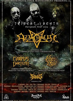 Azaghal, Corpus Christii, Liber Null, Sidious- koncert Brno- Trident of Death tour 2023 -Melodka, Kounicova 20/22, Brno