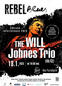 Will Johns trio- koncert Žďár nad Sázavou -Klub Rebel Na Farských, Zahradní 387/2, Žďár nad Sázavou