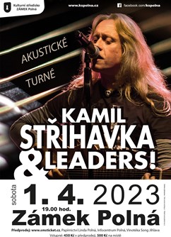 Kamil Střihavka akustický koncert- Polná -Kulturní středisko Zámek Polná, Zámek 485, Polná