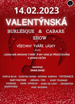 Valentýnská Burlesque & Cabaré Show- Brno -První Patro, Dominikánská 342/19, Brno