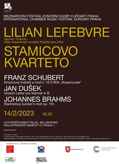 5. koncert festivalu EuroArt Praha - Lilian Lefebvre- Praha -Lichtenštejnský palác, Malostranské náměstí 13, Praha
