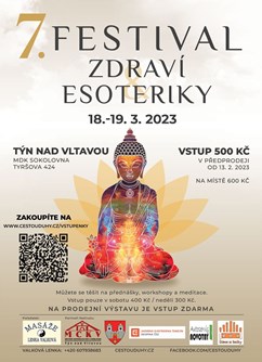 7. Festival zdraví a esoteriky- Týn nad Vltavou -MDK Sokolovna, Tyršova 424, Týn nad Vltavou