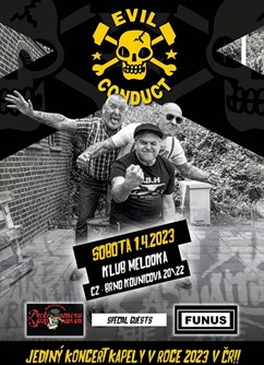 EVIL CONDUCT (NL) + Proti Směru (CZ) + Funus (SK)- Brno -Melodka, Kounicova 20/22, Brno