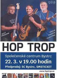 HOP TROP- Brno -Společenské centrum Bystrc, Odbojářská 2, Brno