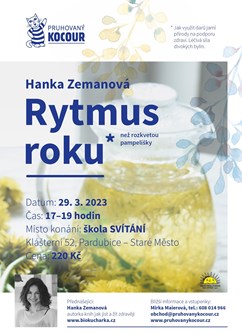 Rytmus roku s Hankou Zemanovou- Pardubice -Škola Svítání, Klášterní 52, Pardubice