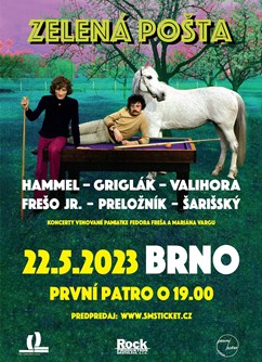 Zelená Pošta - 51 rokov od vydania LP- Brno -První Patro, Dominikánská 342/19, Brno
