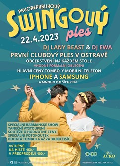 Prvorepublikový CLUBOVÝ PLES / SWINGOVÝ PLES- Ostrava -ÁČKO - Luxury Music Club, Václava Košaře 116, Ostrava