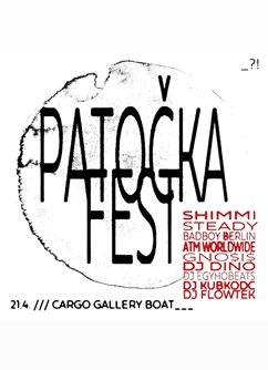 Patočka Fest 2023- Praha -Loď Cargo Gallery/ Rašínovo nábř., Rašínovo nábřeží, Praha