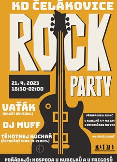 Rock Party- Čelákovice- koncert VAŤÁK (KABÁT REVIVAL),  DJ MUFF -KD Čelákovice, Sady 17. listopadu 1380, Čelákovice