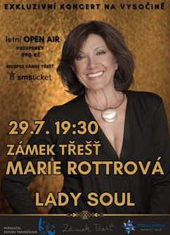 Marie Rottrová- Lady soul- koncert Třešť -Zámek, Dr. Richtra 234/6, Třešť