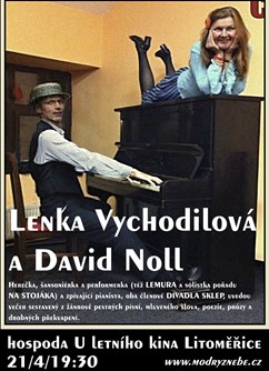 Lenka Vychodilová a David Noll- koncert Litoměřice -Hospoda U letního kina, Střelecký ostrov 488, Litoměřice