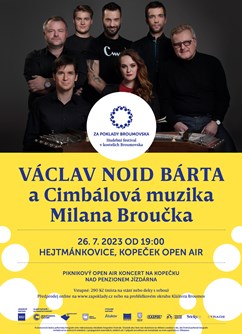 Václav NOID Bárta a Cimbálová muzika Milana Broučka- Hejtmánkovice -Kopeček nad Penzionem Jízdárna, Hejtmánkovice 192, Hejtmánkovice