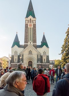 Secesní Husovice - Brno -Kostel Nejsvětějšího srdce Páně, nám. Republiky, Brno